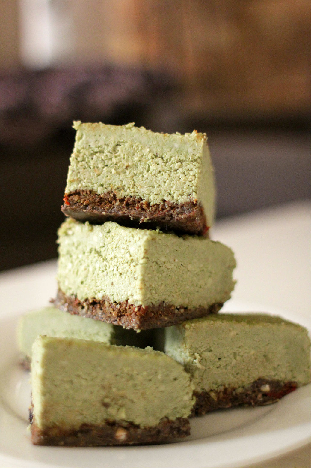 Raw Minty Green Tea Cheesecake | Insun Lee