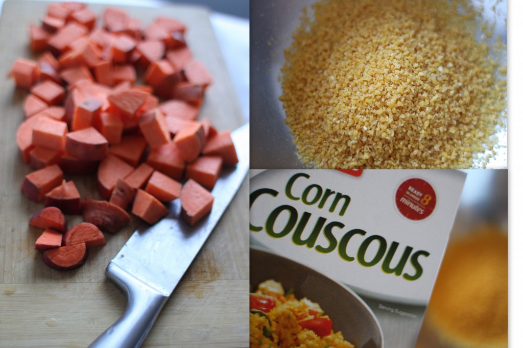 Corn couscous salad