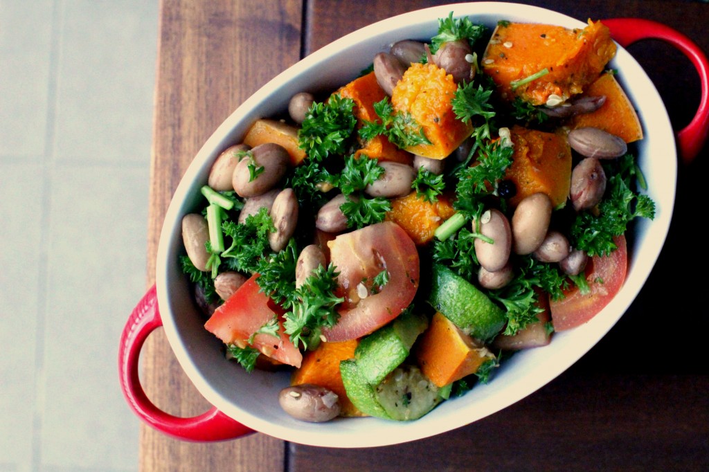 Za'atar bean salad