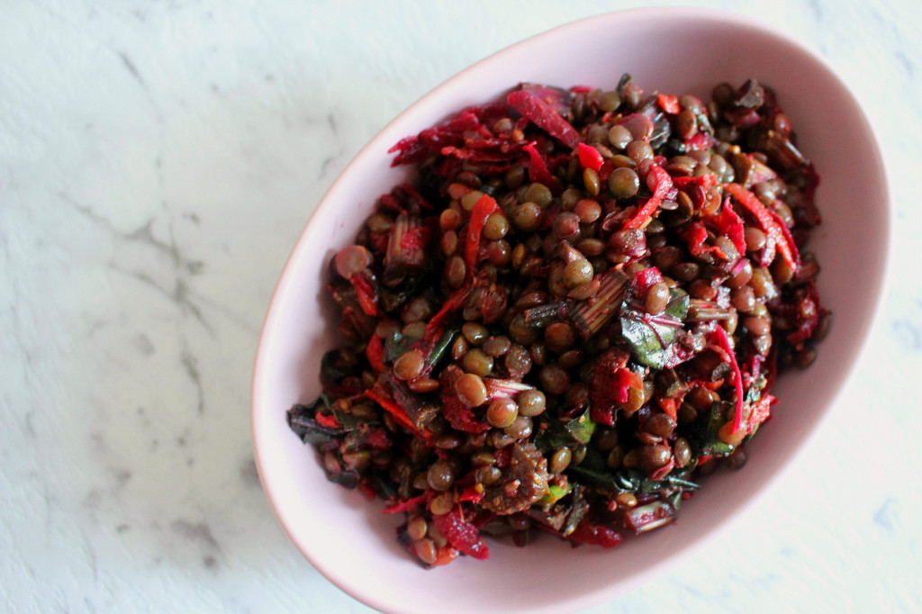 lentil beet salad