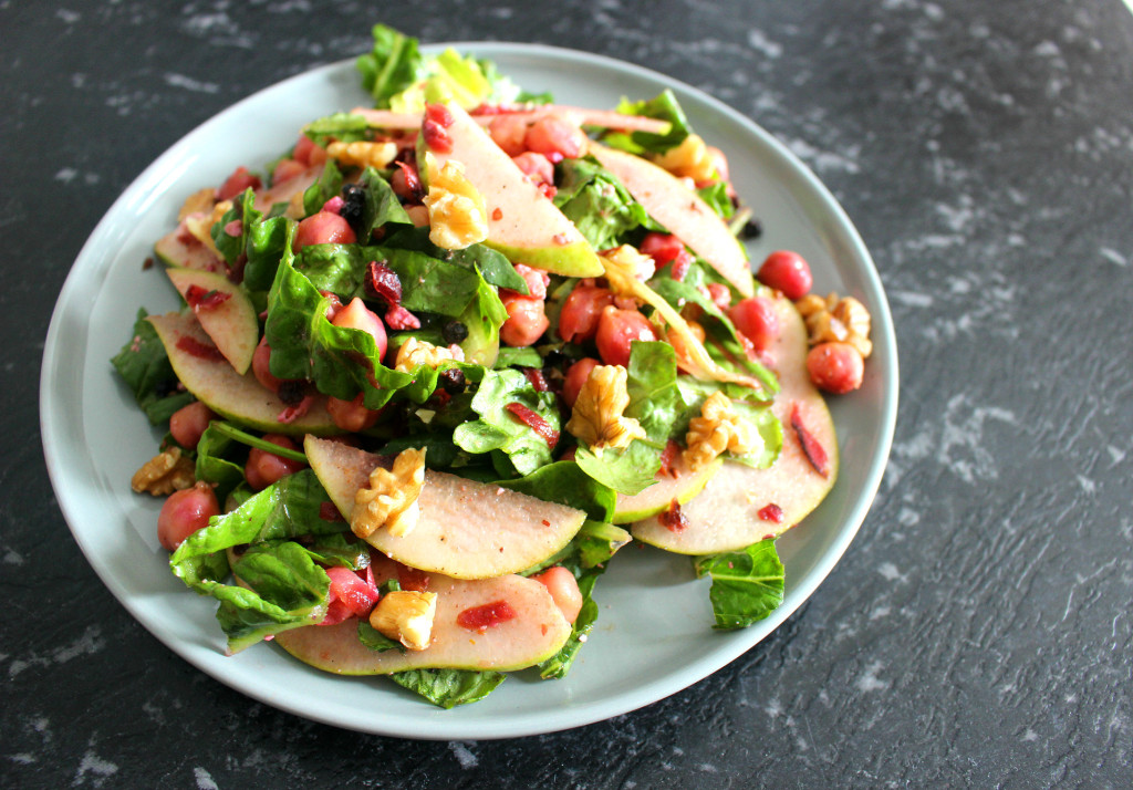 pear chickpea salad